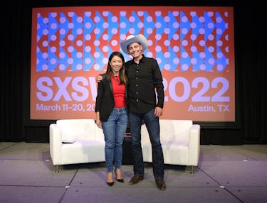 ICON CEO Jason Ballard and PBS Newshour Anchor Stephanie Sy
